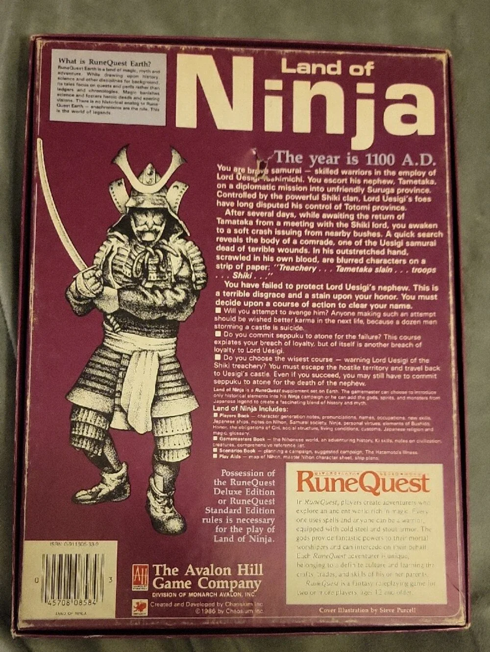Land of Ninja Samurai Roleplaying Game - Purple